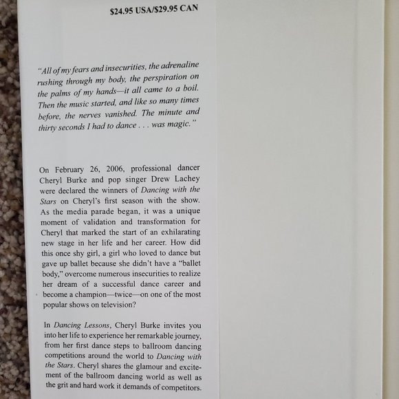 Cheryl Burke - Dancing Lessons Hardback Book - Picture 4 of 4